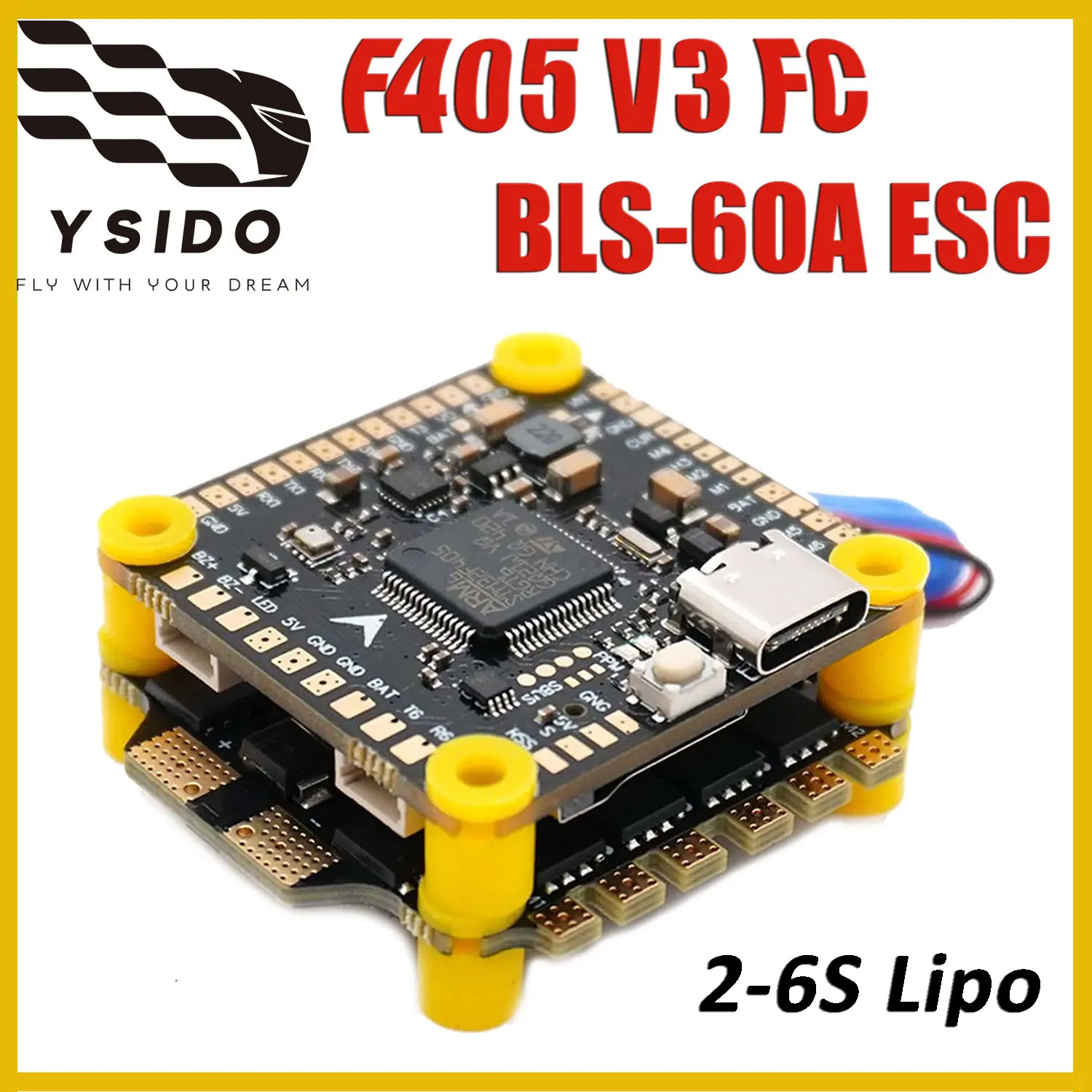 Полетный контроллер YSIDO F405 – обзор и цена Drone Racing Flight Controller